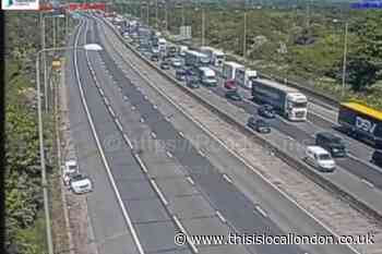 M25: Road closures in place after a serious crash near Romford
