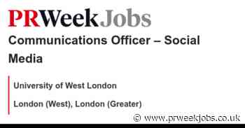 University of West London: Communications Officer – Social Media