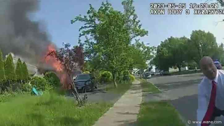 WATCH: City councilman, police officer save man from burning home
