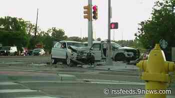2 seriously injured in Arvada crash, including officer