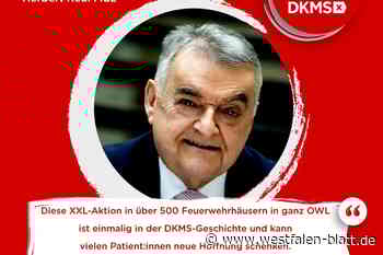 Alle 513 Feuerwehren in OWL bitten um Speichel-Probe gegen Krebs