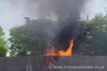 Damage revealed after fire near Romford Aldi and Dulux shops