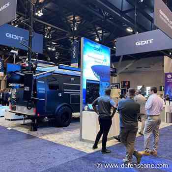 GDIT Brought A Truck To A Satellite Show