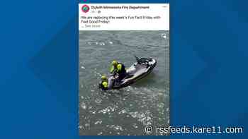 Dog rescued from Lake Superior after falling 30 feet off a cliff