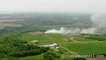 Rice County working with the state as landfill fire continues to burn