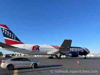 New England Patriots airplane spotted at El Paso International Airport