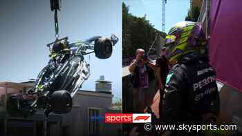 'Sorry about that!' | Hamilton hits the wall and brings out red flag!