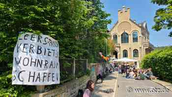 Aktivisten besetzen leerstehendes Haus in Jena