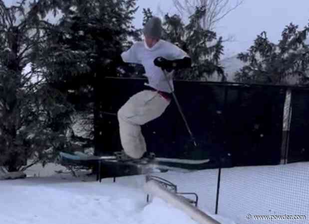 Skiers Turn Neighborhood Into Backyard Terrain Park