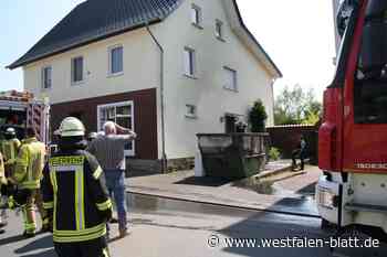 Containerbrand in Büren geht glimpflich aus