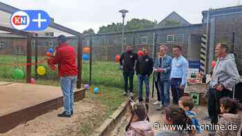 Landesunterkunft Rendsburg: Sandkiste für Kita-Kinder dank Spenden