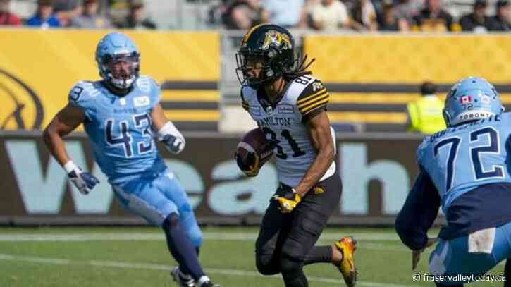 Mitchell, Tiger-Cats tip Argonauts 27-22 in CFL pre-season test