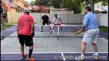 Pickleball team seeking world record stops in Virginia Beach to play mayor, former governor