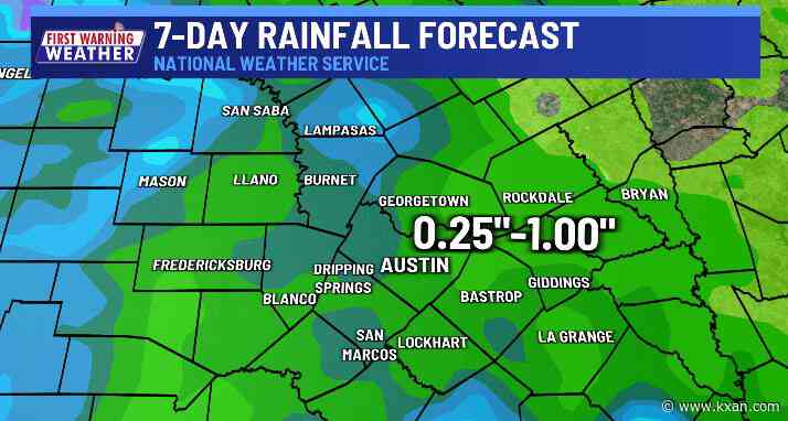 A little rain today then a much better chance tomorrow
