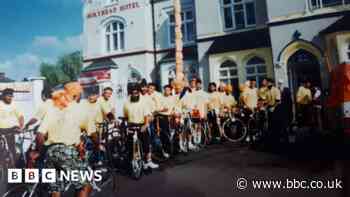 Charity cyclists recreate 1982 Birmingham-to-London ride