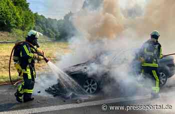 FW-BO: PKW Brand auf der A 40