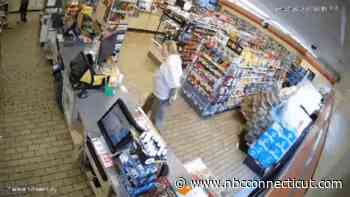 Watch: Car Crashes Into 7-Eleven Store in Waterbury