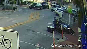 Driver Arrested After Crashing Slingshot Motorcycle on Miami Beach Sidewalk