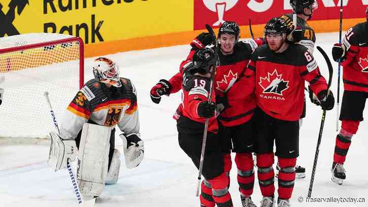 Blais scores twice, Canada beats Germany 5-2 to win gold at men’s hockey worlds