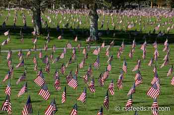 Watch: Volunteers place flags at Northern Nevada Veterans Memorial Cemetery