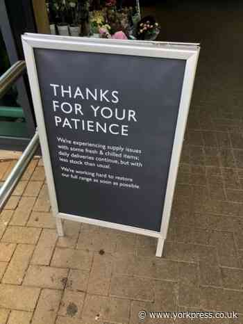 Waitrose York hit by supply issues over Bank Holiday