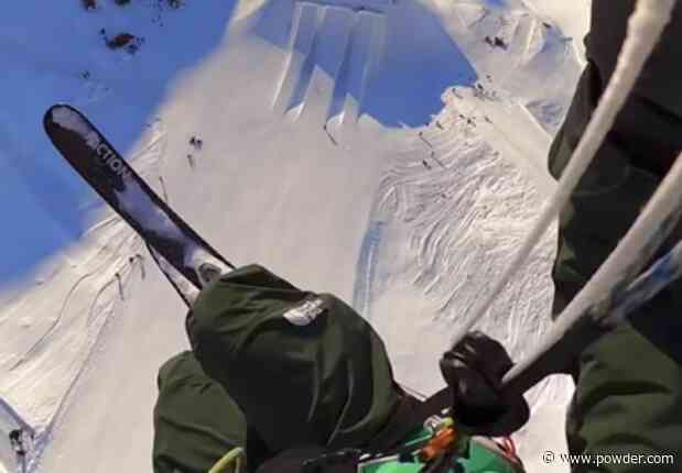 Skier Soars Above World's Best Terrain Park