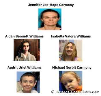 El Paso Amber Alert: Mom, 4 children missing; police seek public's help