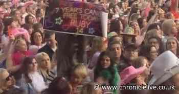 Touching moment Harry Styles crowd cheers Ashington teen celebrating seven years cancer free