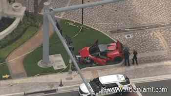 Gun Recovered, Police Search Underway for Driver Who Crashed Corvette, Fled Scene in Sunny Isles