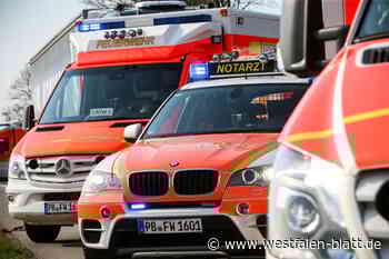 Pedelec-Fahrer fährt in Borchen vor abmontierten Fahnenmast