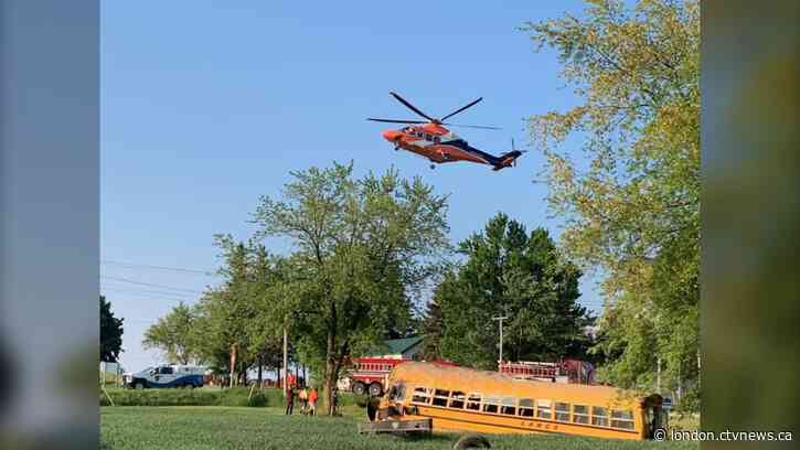 Police officer, school bus driver killed in violent crash north of Woodstock, Ont.