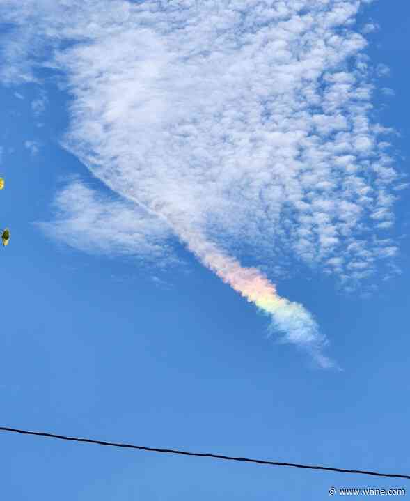 'Fire rainbow' shines in sky over Fort Wayne on Memorial Day