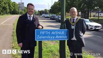 Zelenskyy Avenue: Harlow road renamed after Ukraine president