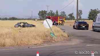 Woman killed, 2 children injured after car crash in Fresno County