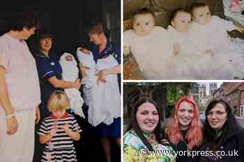 Meet the Clark triplets born at York hospital in 1993