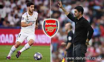 Arsenal 'set to battle AC Milan and PSG for Real Madrid forward Marco Asensio'