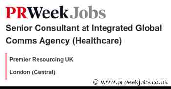 Premier Resourcing UK: Senior Consultant at Integrated Global Comms Agency (Healthcare)