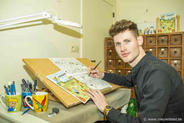 Dieter (25) is nieuwe tekenaar van Jommeke: “Mijn schoolmappen stonden al vol met stripfiguurtjes”