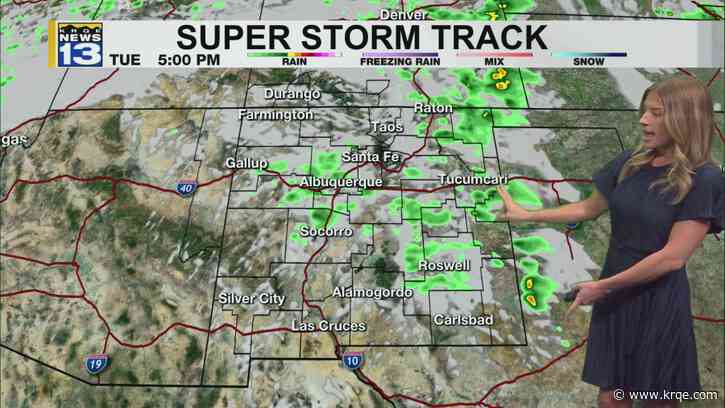 Hot temperatures with uptick in storms over eastern New Mexico