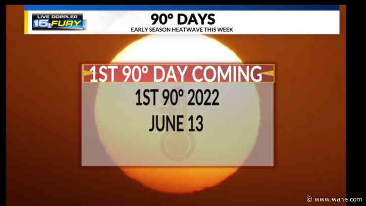 Early season heatwave will bring 90-degree temps back to the area