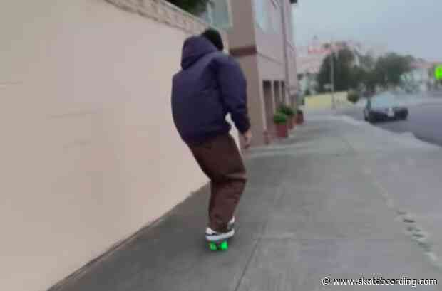 Look: Peter Hewitt Jammin' The Streets of San Francisco on The Heated Wheel 'Fiber Rider'