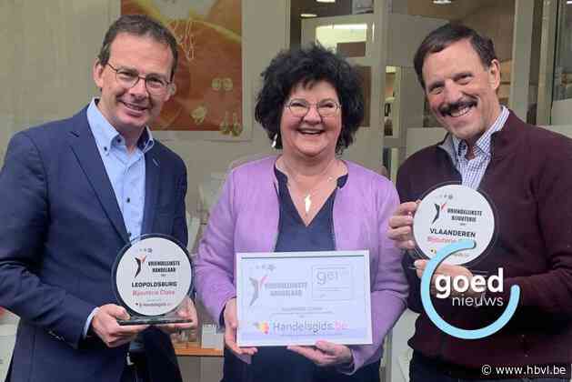Bijouterie Claire verkozen tot vriendelijkste handelaar van Leopoldsburg