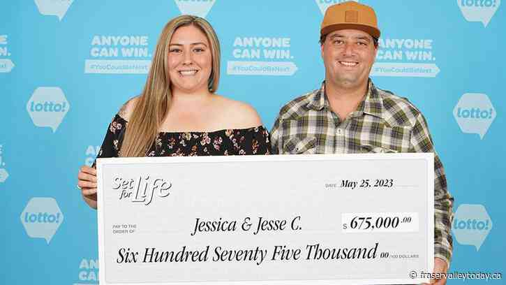 Chilliwack couple celebrating big win in ‘Set for Life’ scratch and win game