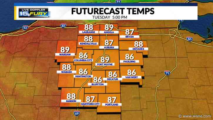 Heat streak underway that brings stretch of 90s to Fort Wayne