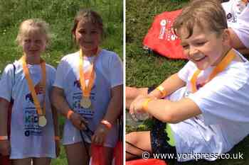 Outwood Primary Academy Alne pupils take part in mini-triathlon event