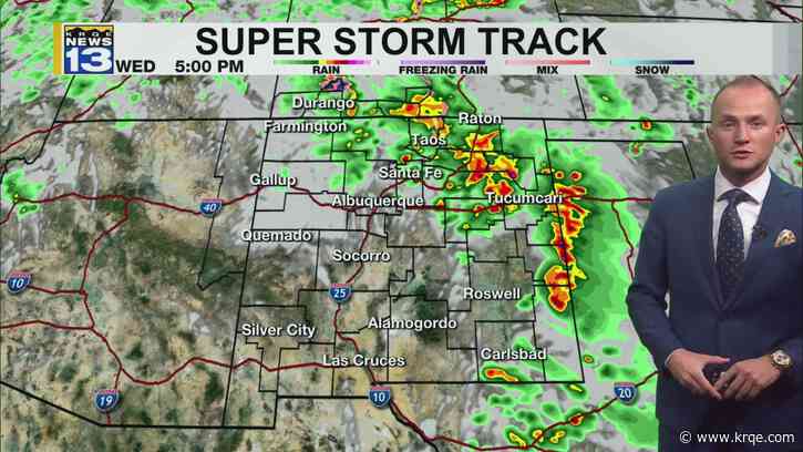 Severe storms, tornado threat return to eastern New Mexico Wednesday