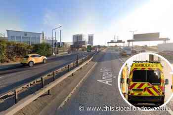 Angel Road: Man dies after car crashes into Enfield bus stop