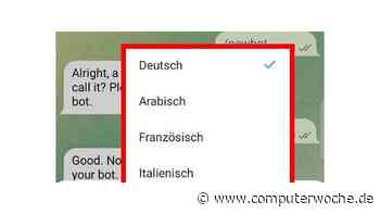 Telegram: Nachrichten in der App übersetzen lassen