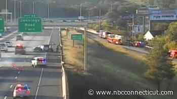 Multi-Vehicle Crash Closes Lanes on I-91 South in Windsor