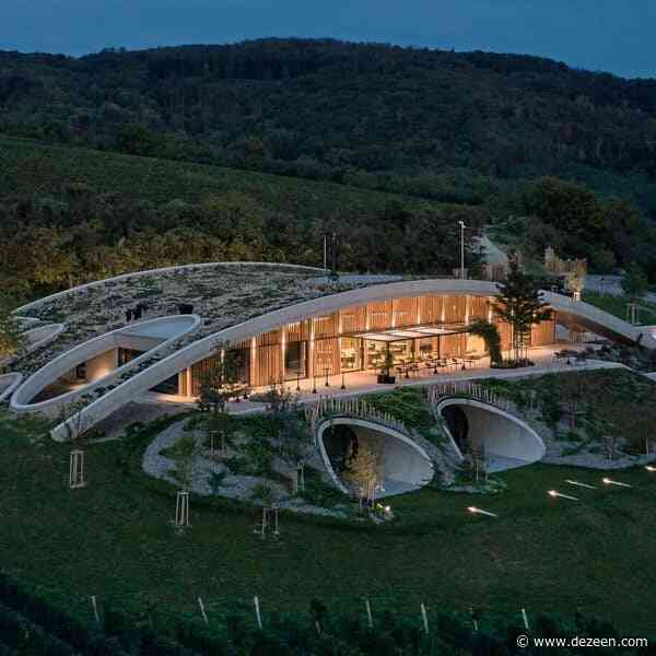 Aleš Fiala blends Czech winery into landscape beneath curved green roof